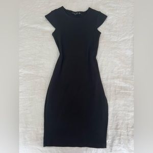 Princess Polly Black slit dress